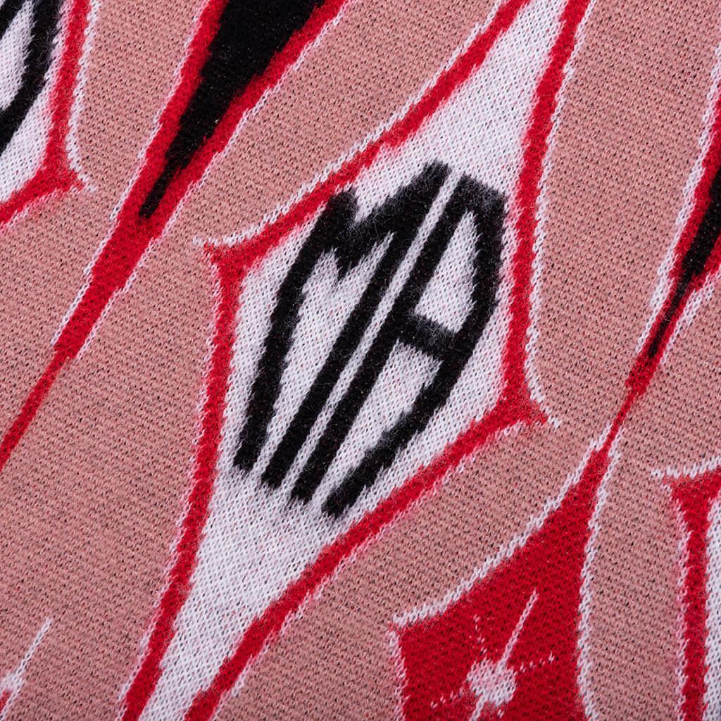 Argyle Jacquard S/S Polo - Red Male Product Image