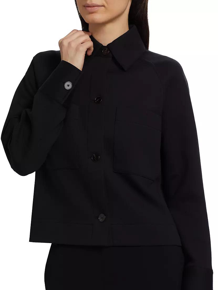 Cotton-Blend Shirt Jacket Product Image