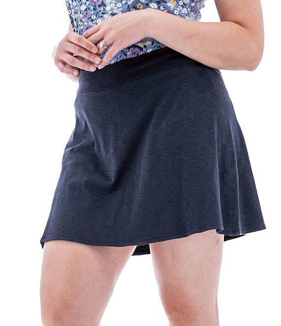 Aventura Linden Swing Organic Cotton Blend Slub Knit Jersey Wide Waist Pull-On Skort Product Image