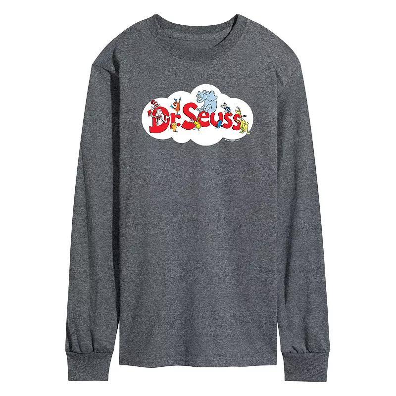 Mens Dr. Seuss Cloud Logo Tee Grey Product Image