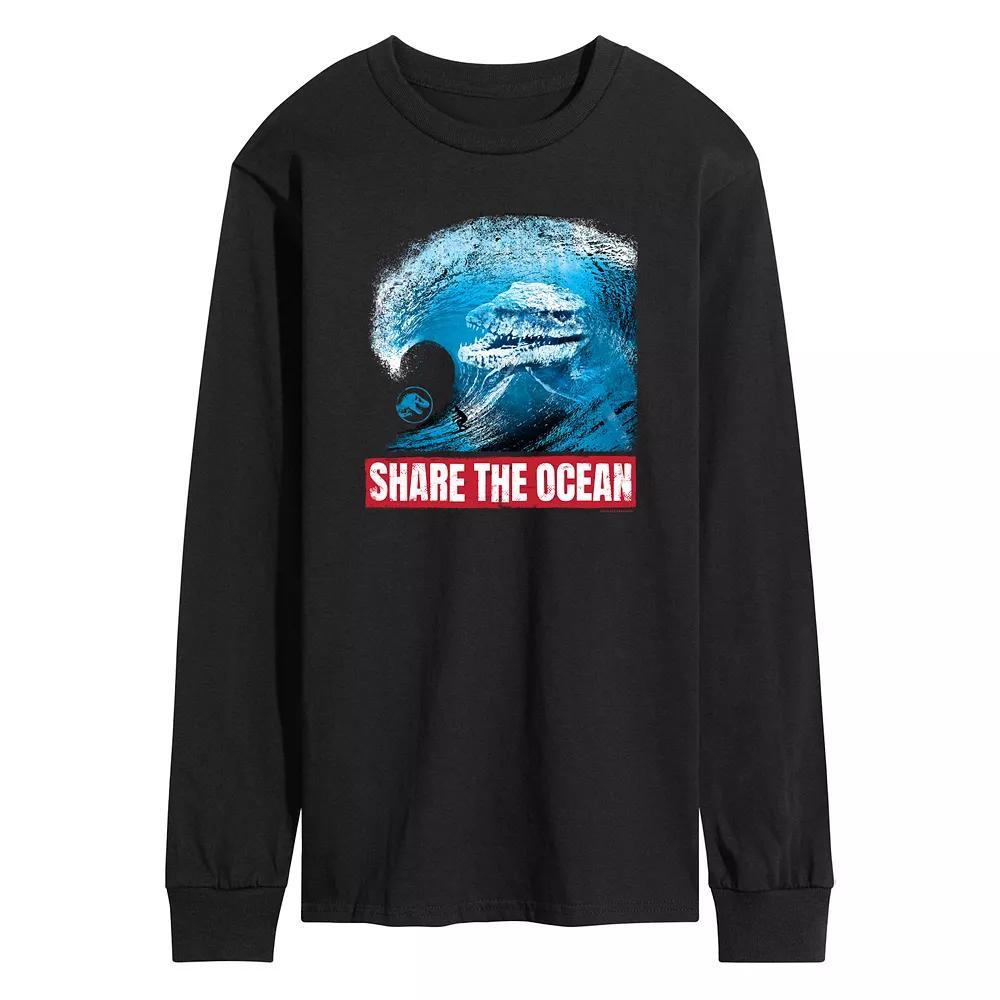 Mens Jurassic World Share The Ocean Long Sleeve Product Image