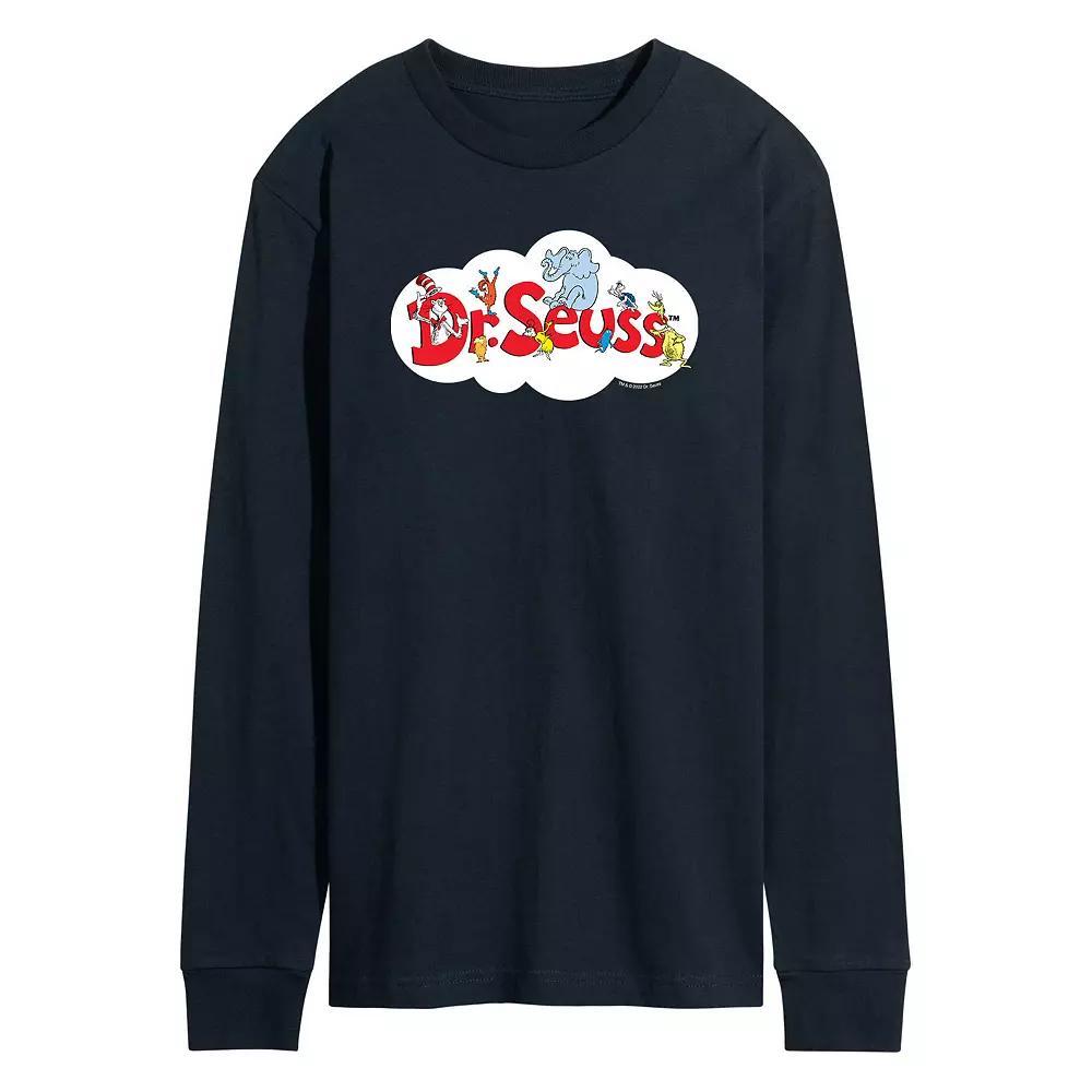 Mens Dr. Seuss Cloud Logo Tee Grey Product Image