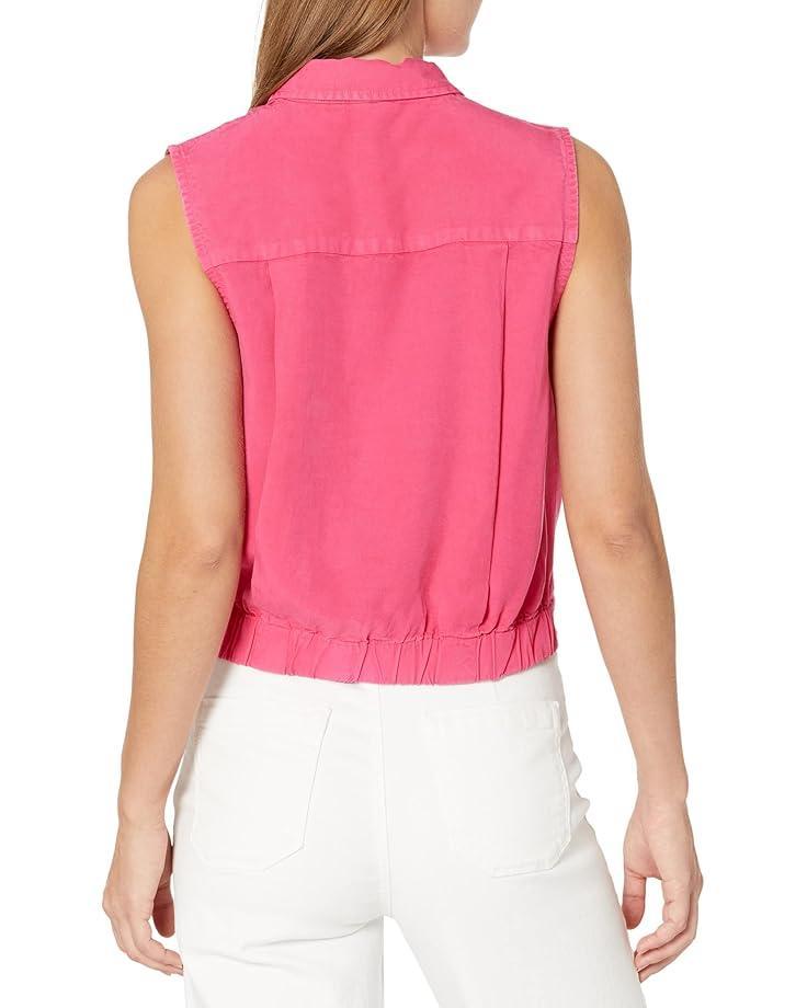 Wrap Front Sleeveless Blouse Product Image