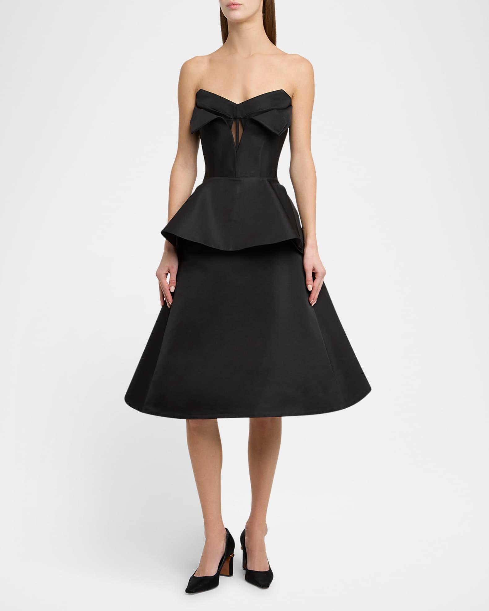 Strapless Peplum Bustier Top Product Image