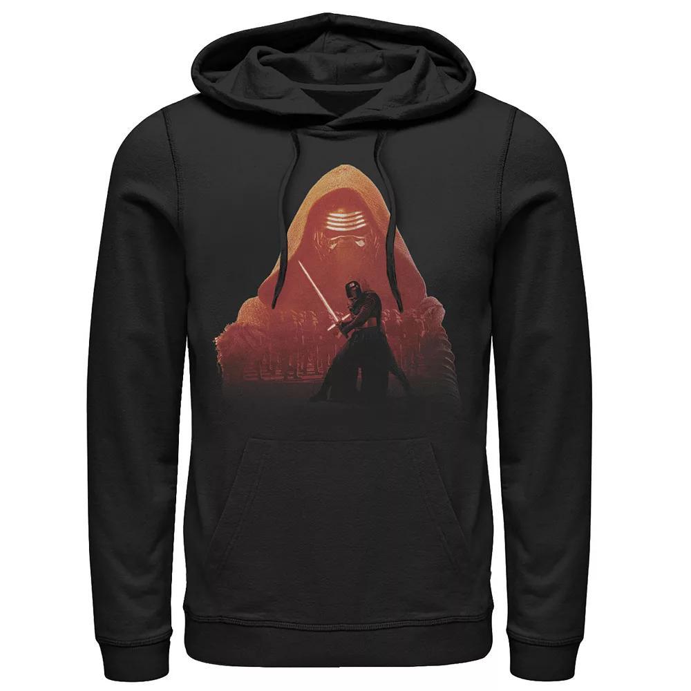 Men's Jurassic World Blue Green Jungle Velociraptor Attack Graphic Pullover Hoodie, Size: XXL Product Image