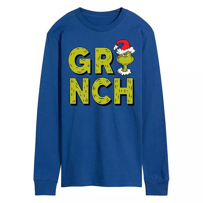 Mens Dr. Seuss Grinch Fur Long Sleeve Tee Product Image