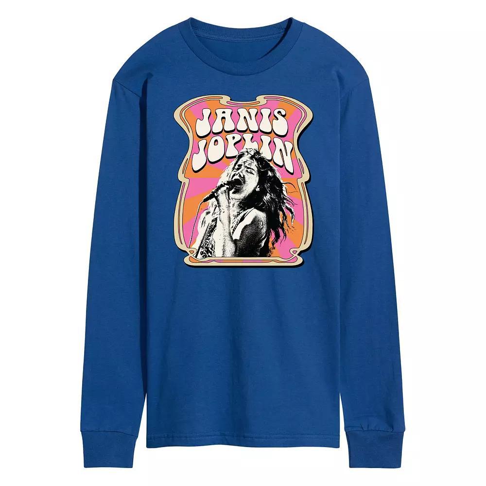 Mens Janis Joplin Poster Long Sleeve Tee Product Image