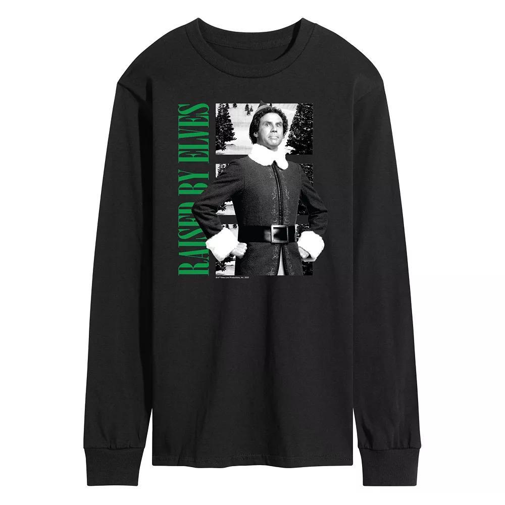 Mens Elf Raised By Elves Long Sleeve Tee Product Image