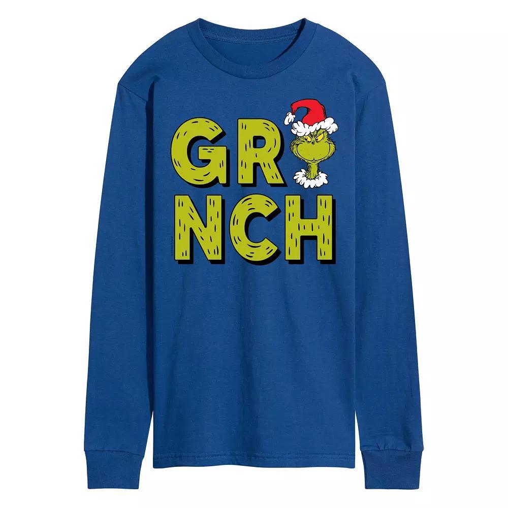 Mens Dr. Seuss Grinch Fur Long Sleeve Tee Product Image