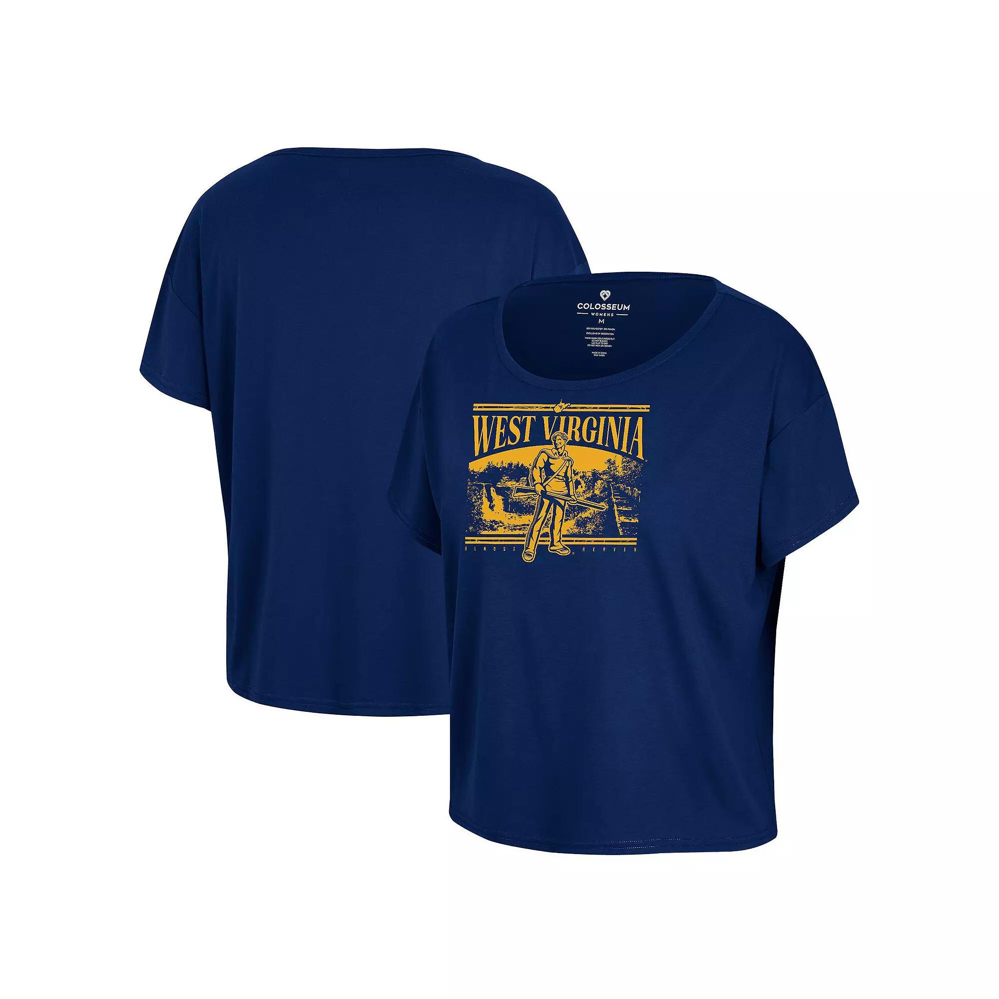 Women's Colosseum Navy West Virginia Mountaineers 2024 Fan T-Shirt, Size: Large, Blue Product Image