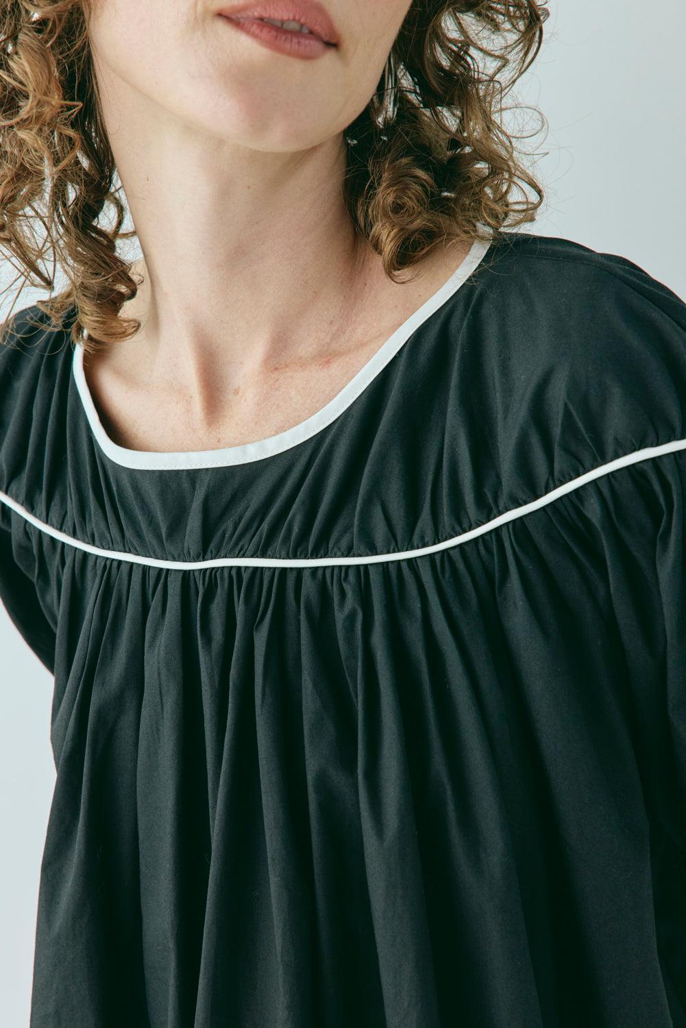 Leila Smock Mini Dress Black Product Image