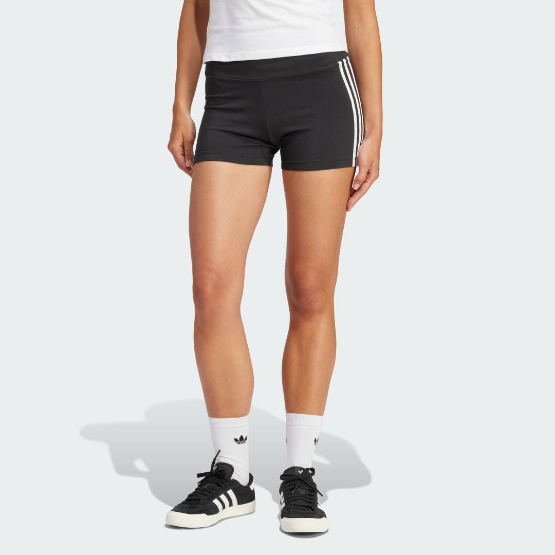 adidas Adicolor 3-Stripes 1/4 Leggings Core Black L Womens Product Image