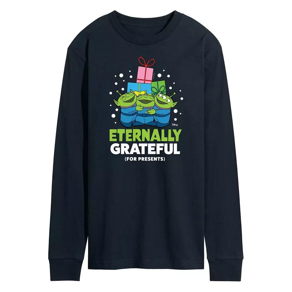 Disney / Pixars Toy Story 4 Mens Eternally Grateful Long Sleeve Graphic Tee Blue Product Image