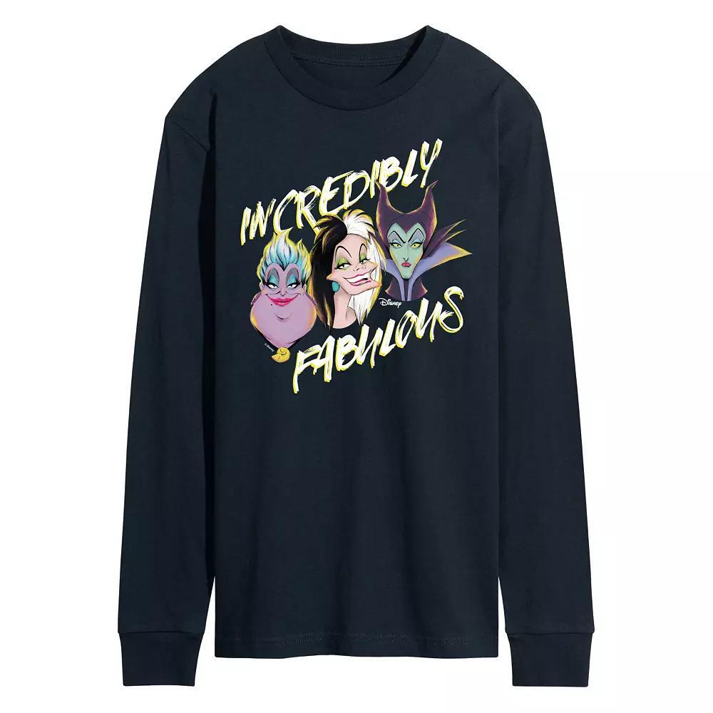 Disney Villains Mens Incredibly Fabulous Long Sleeve Graphic Tee Product Image