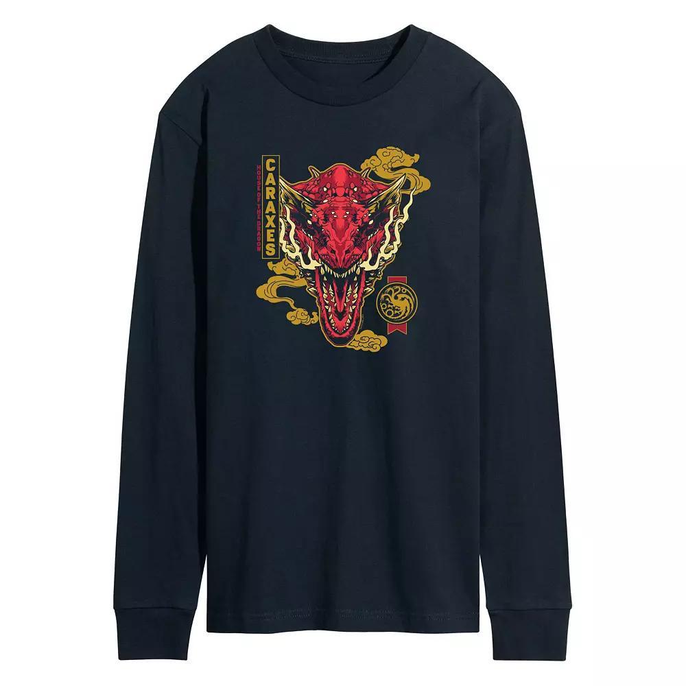 Mens Yellowstone Dont Give Much Thought Long Sleeve Graphic Tee Blue Product Image