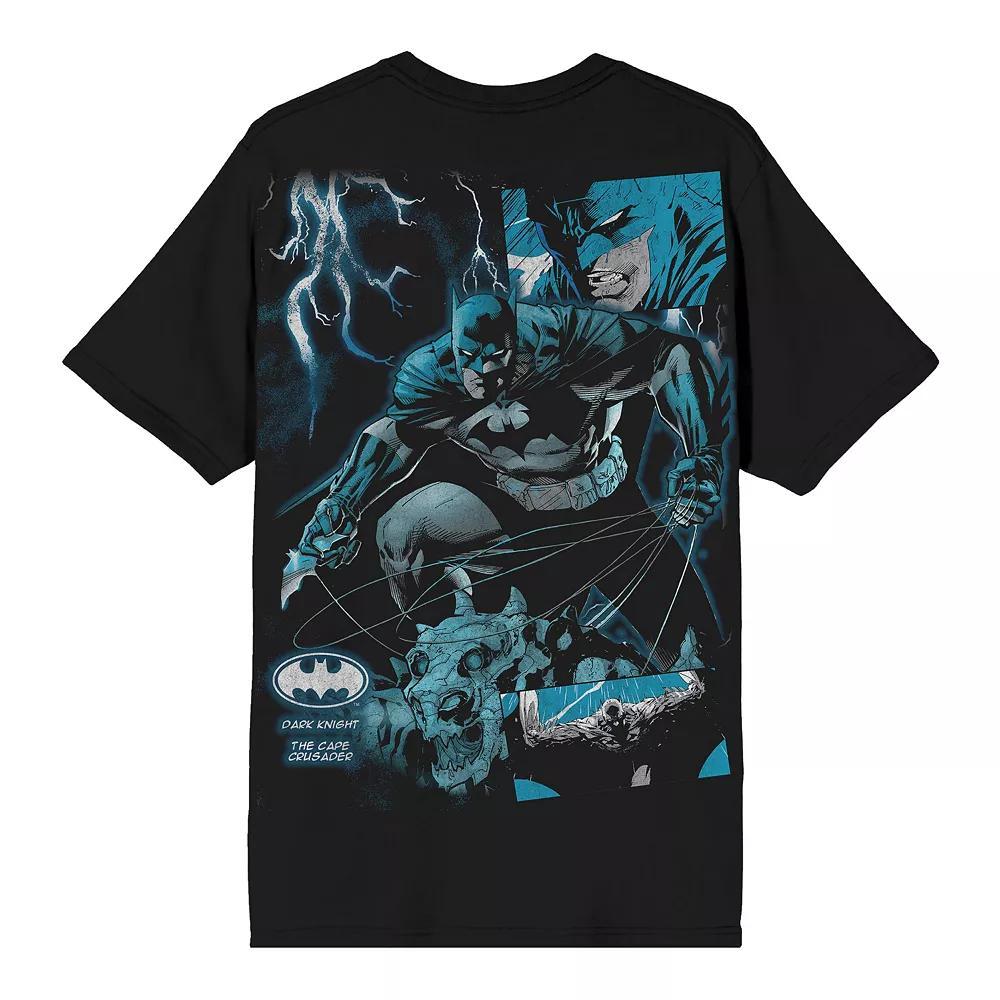 Men's DC Comics Batman Fighting Dragon Graphic Tee, Size: Large, Black Product Image