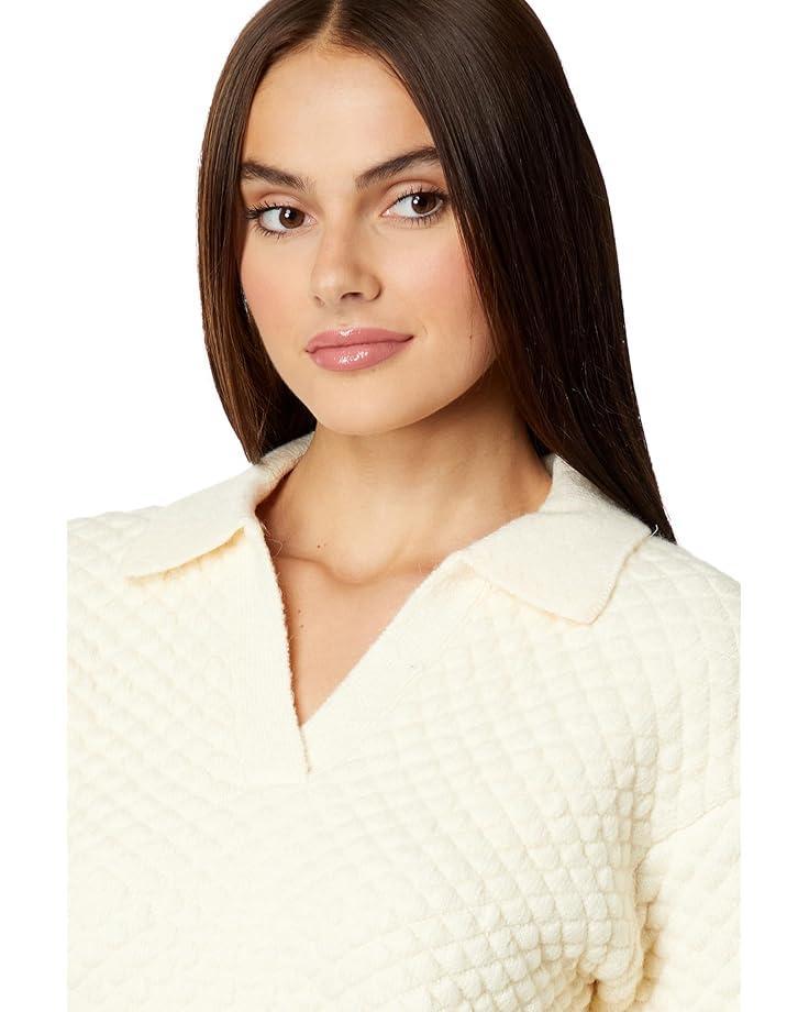 Women's English Factory Textured V-Neckline Sweater Product Image