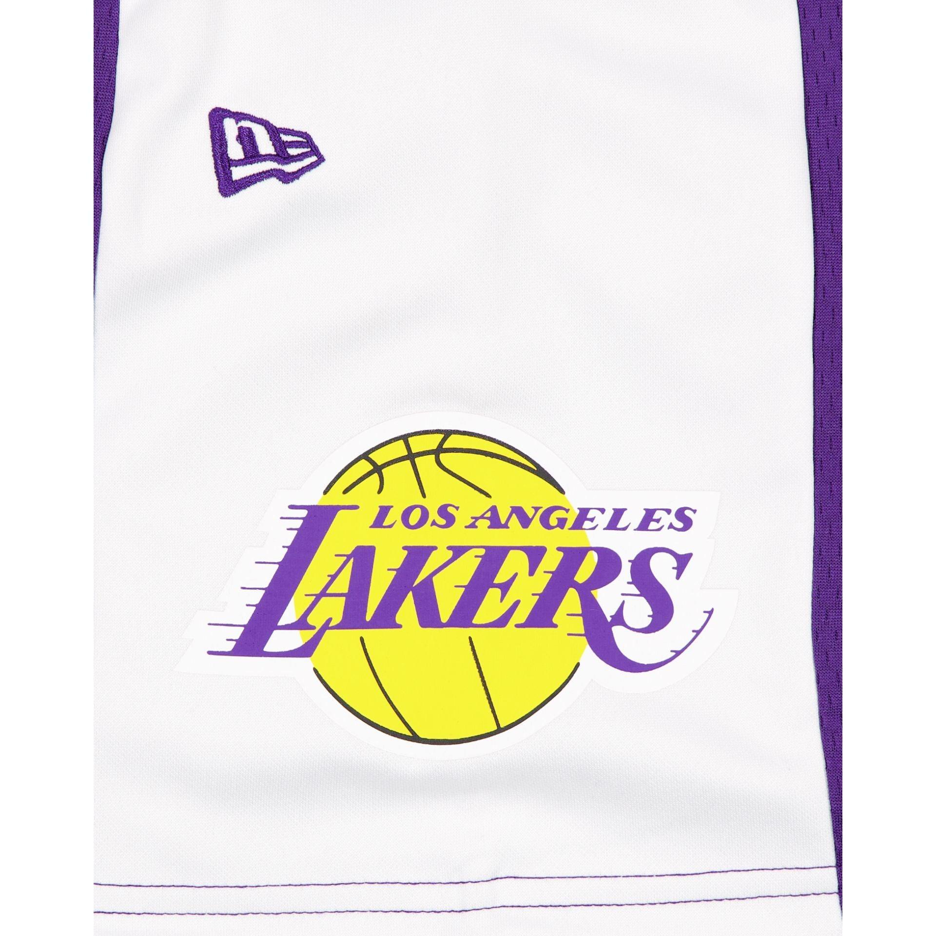 Los Angeles Lakers Purple Graphic Mesh Shorts Male Product Image