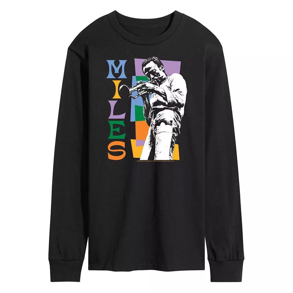 Men's Miles Davis Colorblock Tee, Size: Large, Black Product Image
