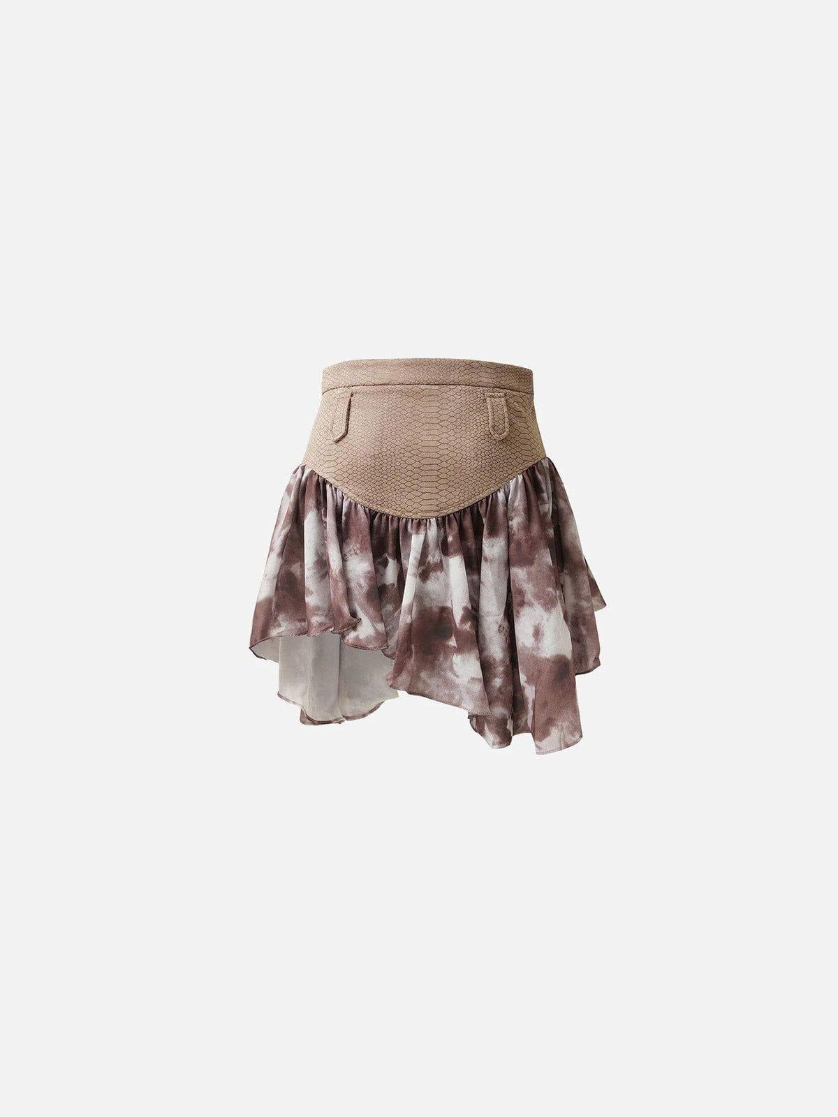 Aelfric Eden Snake Pattern Patchwork Skirt Female Product Image