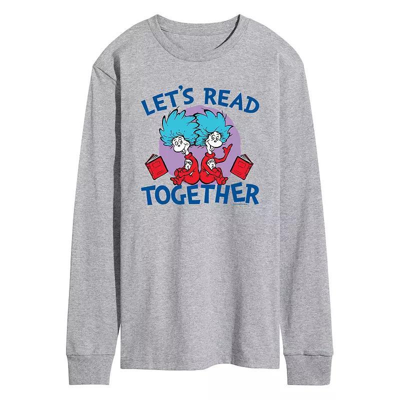Mens Garfield Pixel Square Long Sleeve Graphic Tee Grey Gray Product Image