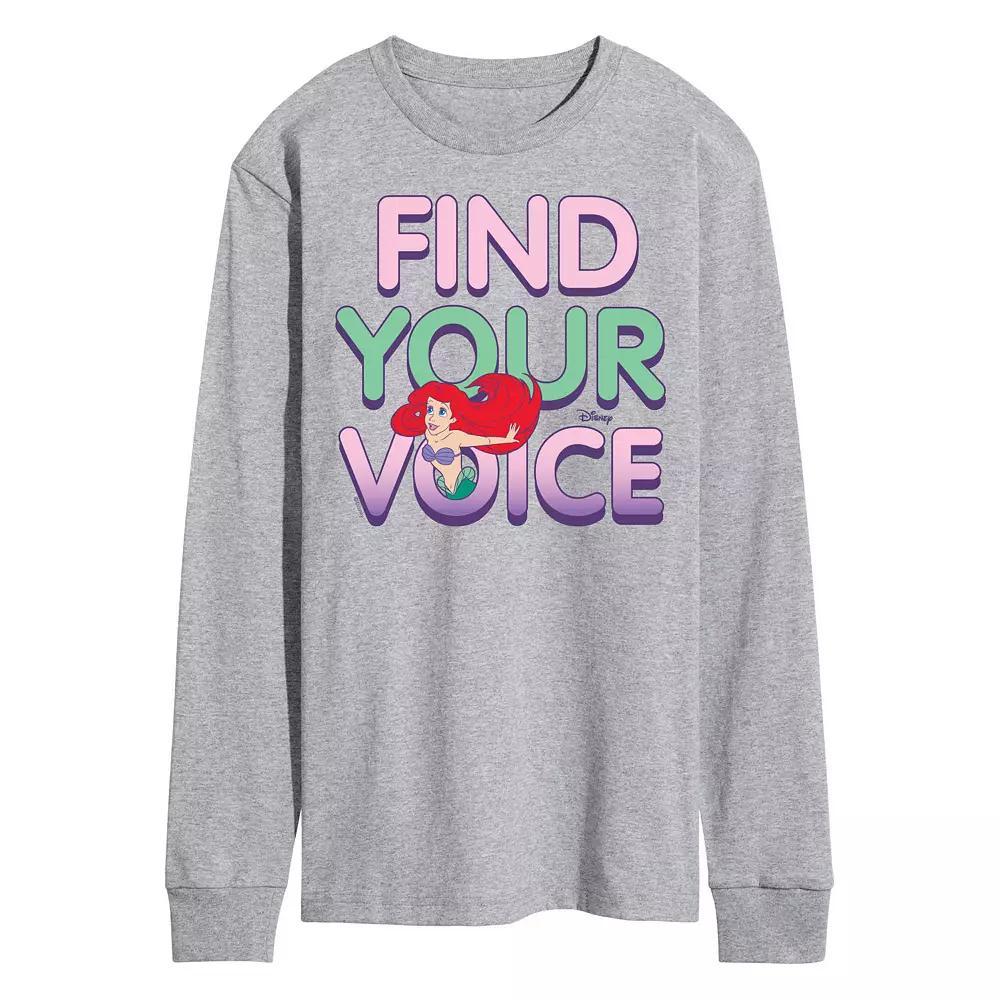 Disneys The Little Mermaid Mens Ariel Long Sleeve Tee Product Image