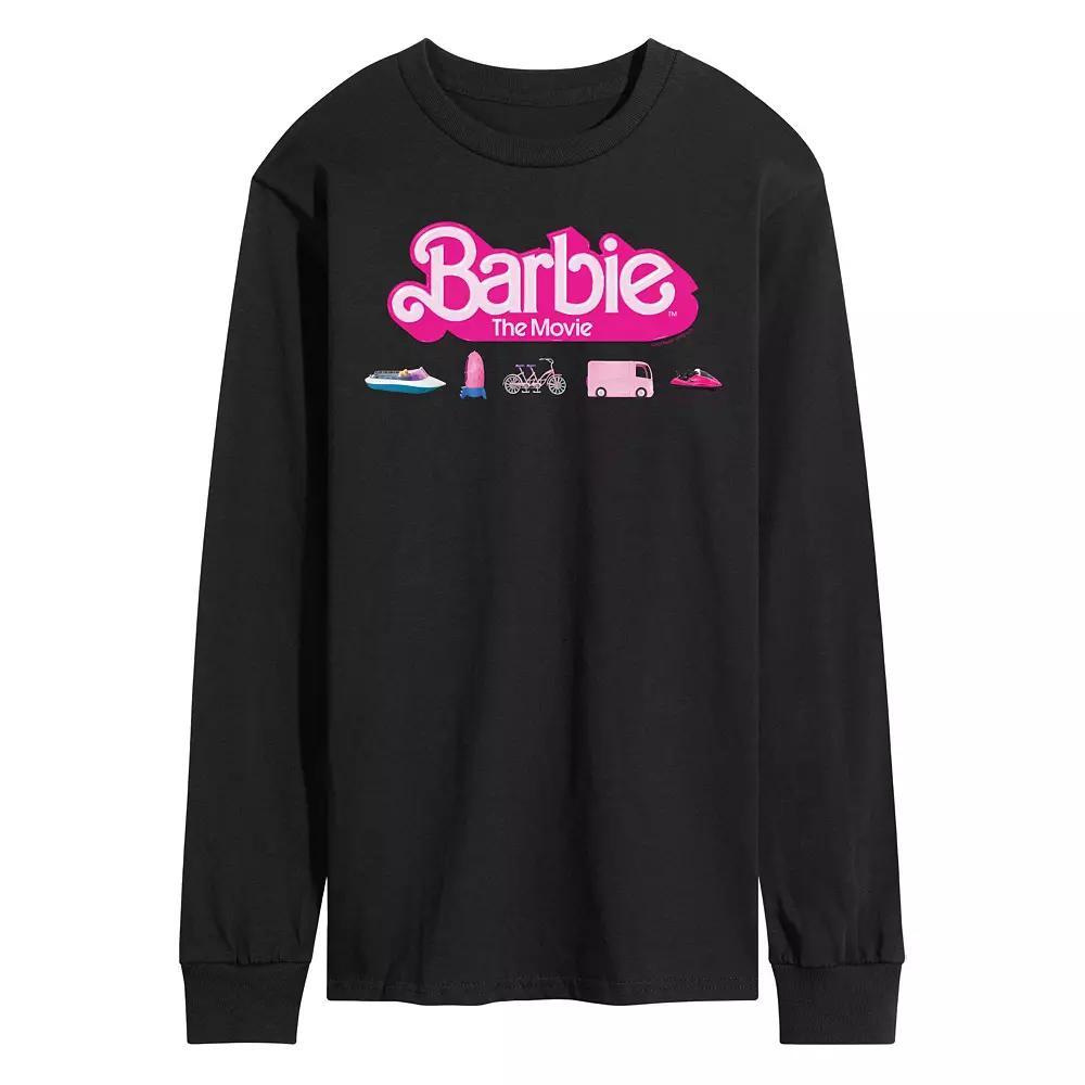 Mens Barbie Theatrical Vehicles Long Sleeve Graphic Tee Product Image