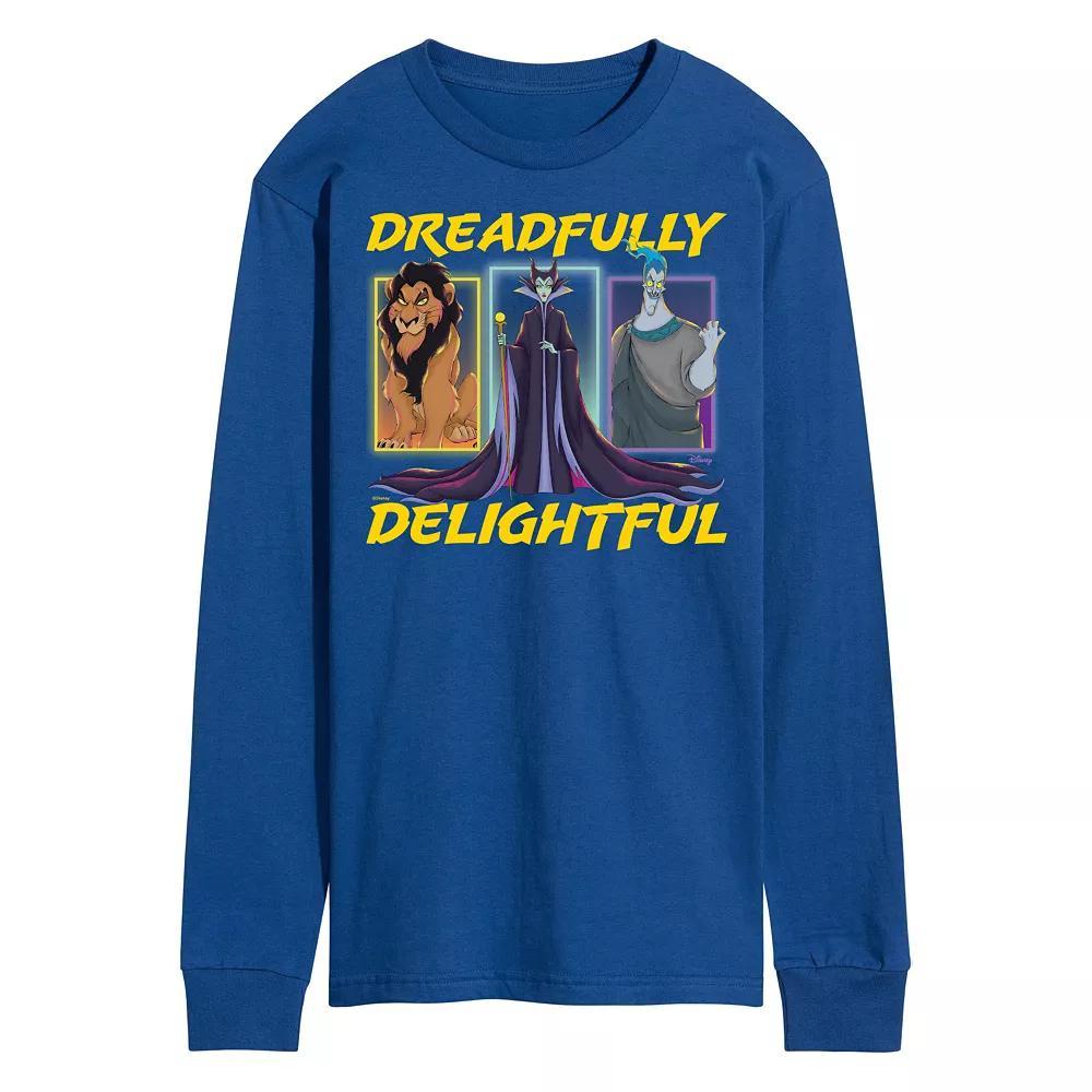 Disney Villains Mens Dreadfully Delightful Long Sleeve Graphic Tee Product Image