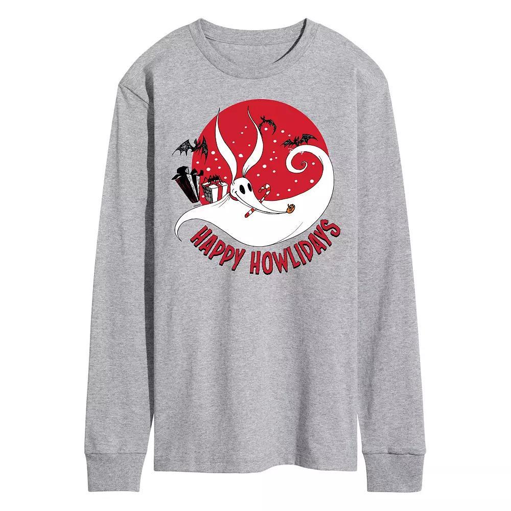 Disney's The Nightmare Before Christmas Happy Howlidays Tee, Men's, Size: Large, Gray Product Image