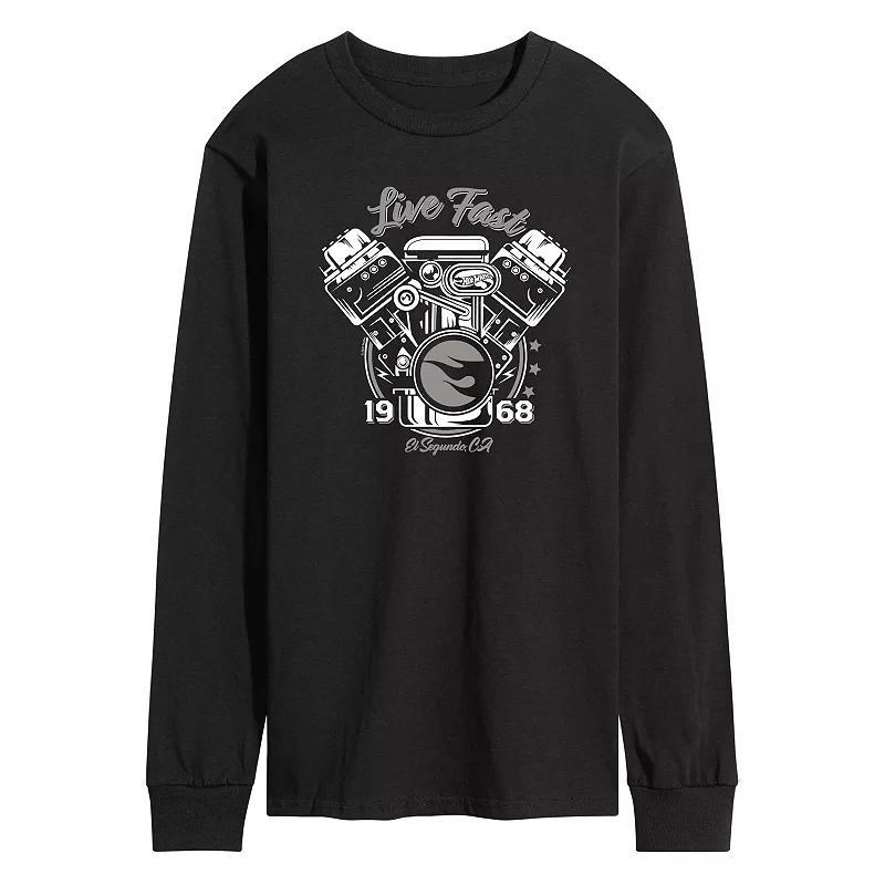 Mens Hot Wheels Live Fast 1968 Tee Product Image