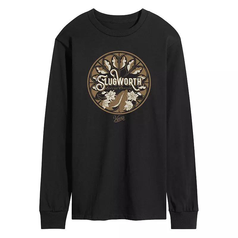 Mens Espresso Yourself Long Sleeve Graphic Tee Blue Product Image