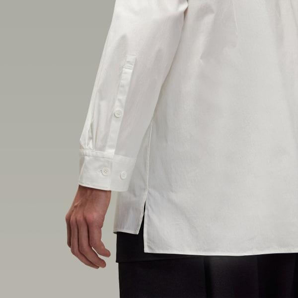adidas Y-3 Pleated Pocket Shirt Core White M Mens Product Image