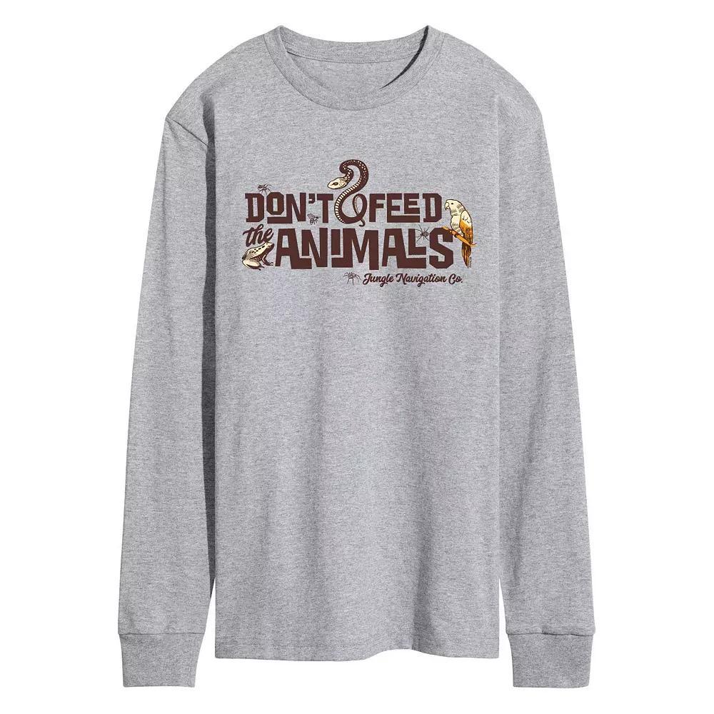 Disneys Jungle Cruise Mens Dont Feed the Animals Long Sleeve Graphic Tee Product Image
