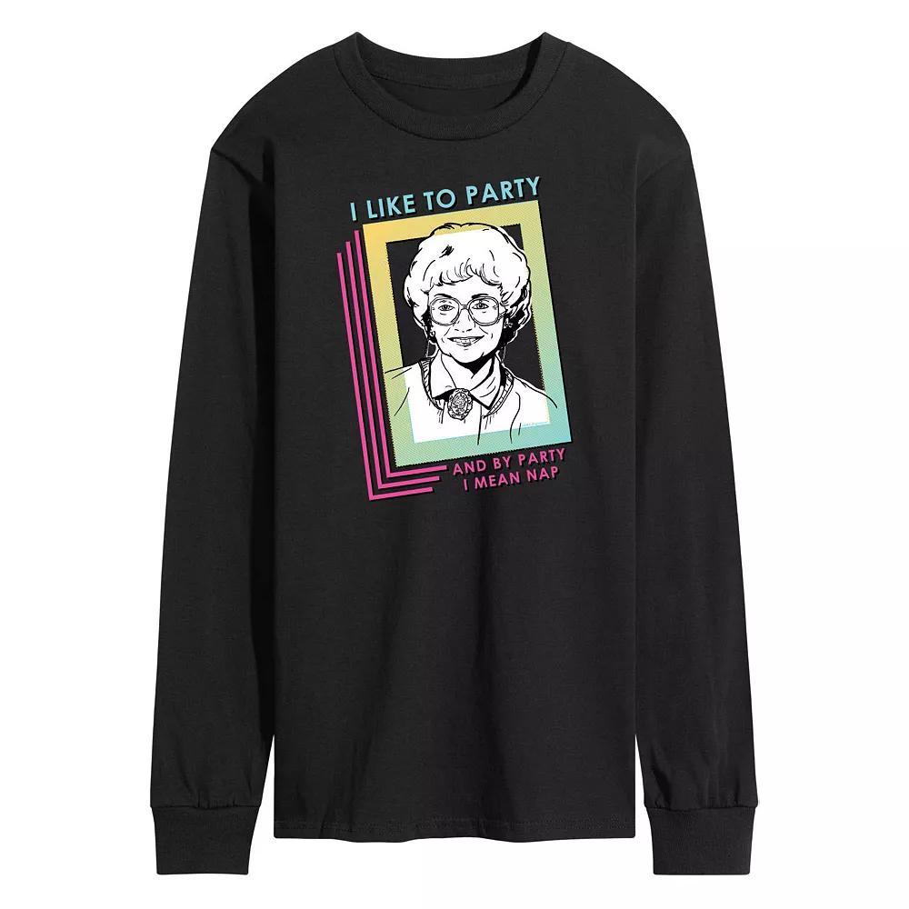 Mens Golden Girls Party Nap Long Sleeve Tee Product Image