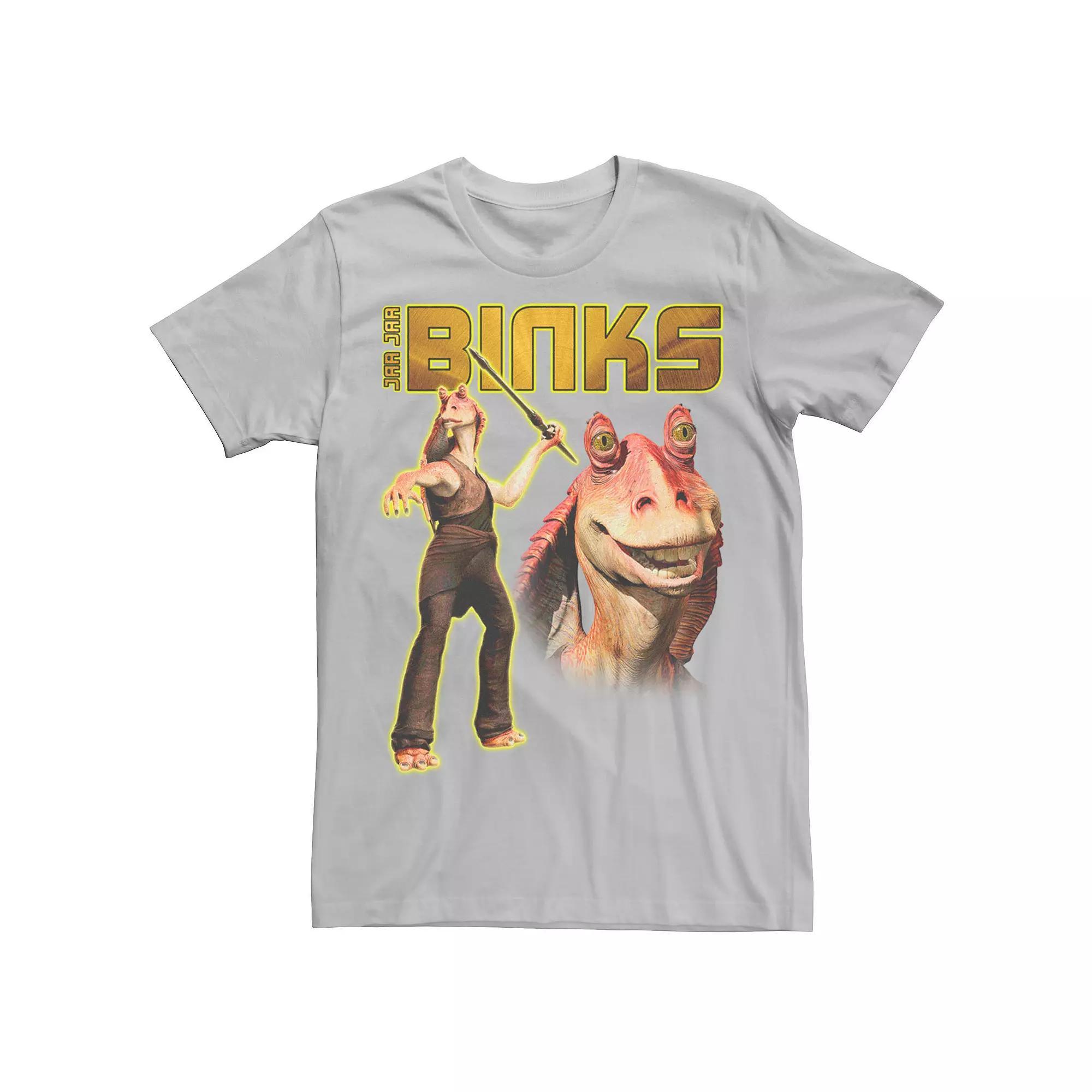 Men's Star Wars Jar Jar Binks Graphic Tee, Size: Large, Silver Product Image