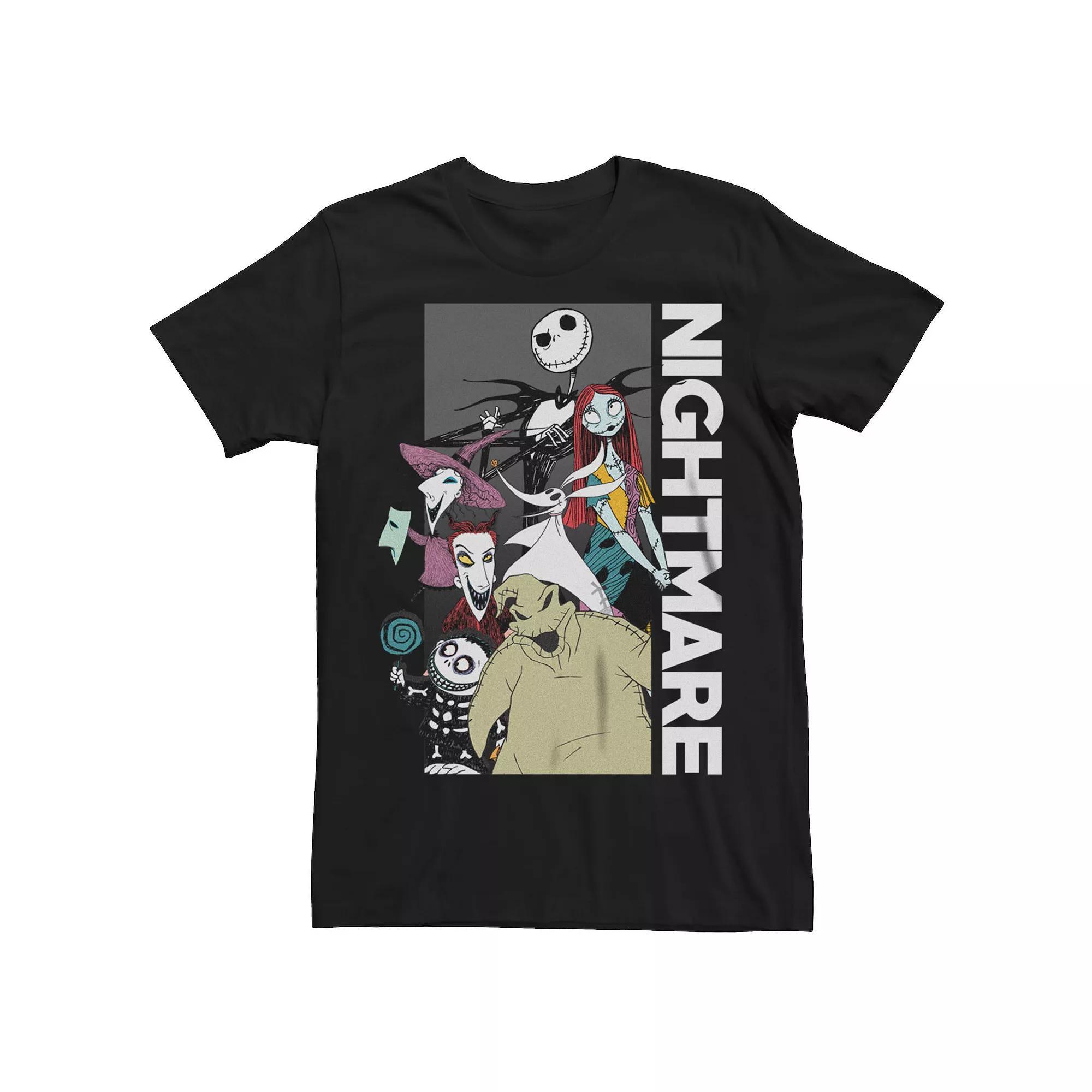 Disney's Nightmare Before Christmas Men's Scary Group Shot, Size: XXL, Black Product Image