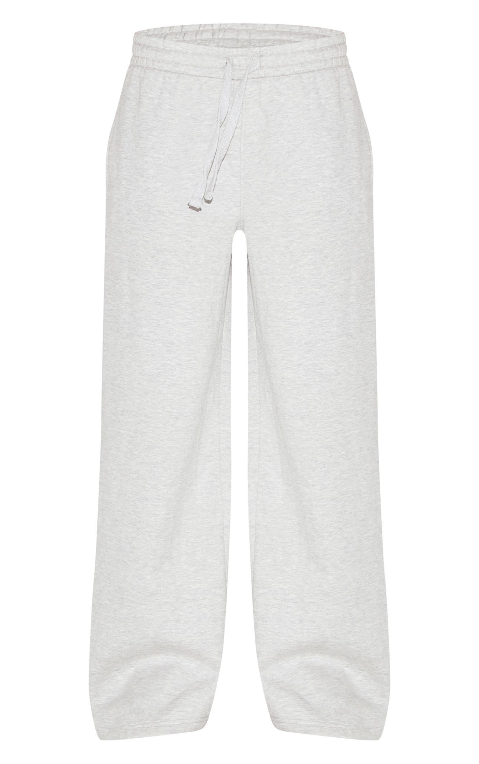 Ash Grey Premium Wide Leg Sweatpants Product Image