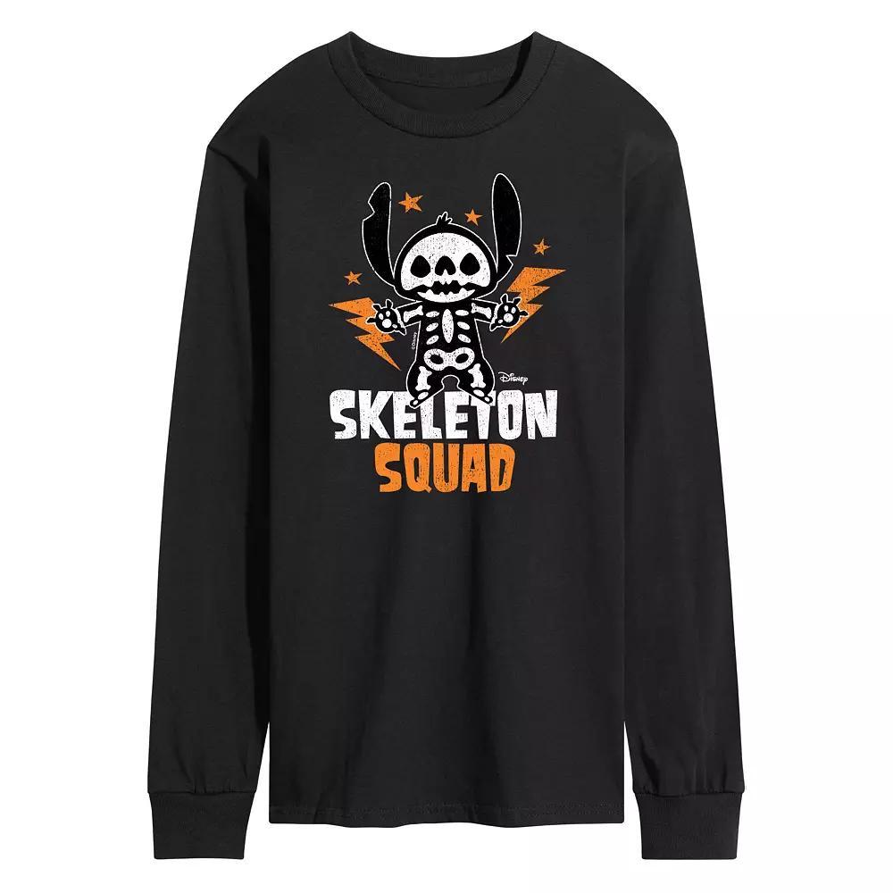 Disneys Lilo & Stitch Mens Skeleton Squad Long Sleeve Tee Product Image
