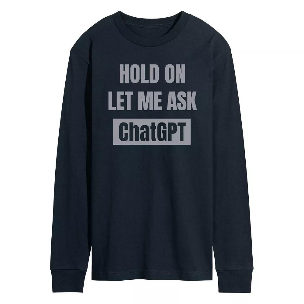 Men's Elf Smiling My Favorite Long Sleeve Tee, Size: Small, Gray Product Image
