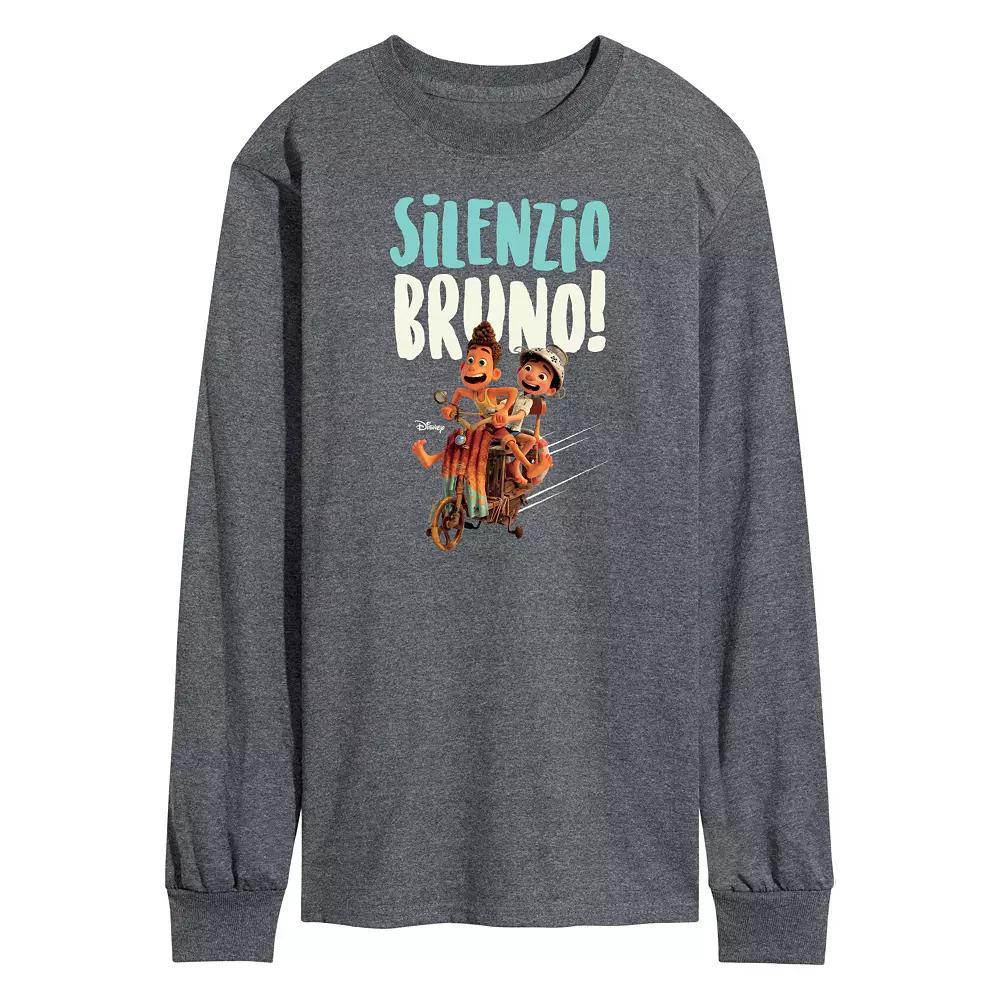 Disneys Luca Mens Silenzio Long Sleeve Graphic Tee Product Image