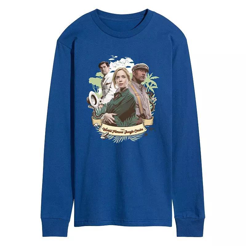 Disneys Jungle Cruise Mens Poster Long Sleeve Graphic Tee Product Image
