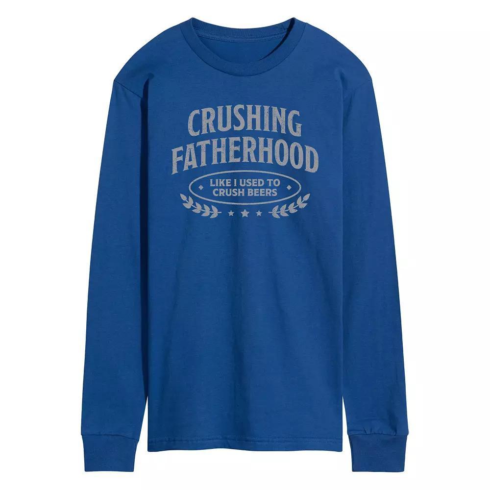 Mens Crushing Fatherhood Long Sleeve Graphic Tee Product Image