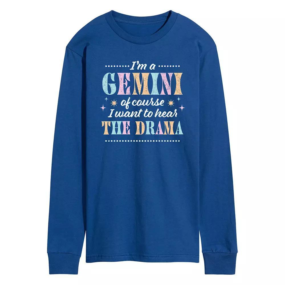 Mens Im A Gemini Long Sleeve Graphic Tee Product Image