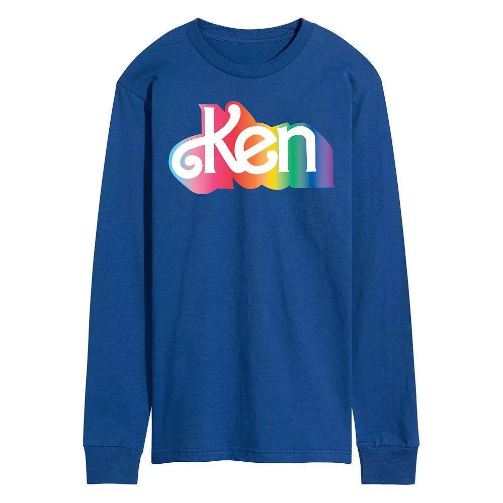 Mens Barbie Ken Logo Long Sleeve Graphic Tee Product Image
