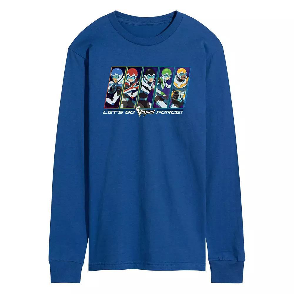Mens Voltron Lets Go Voltron Force Long Sleeve Graphic Tee Product Image