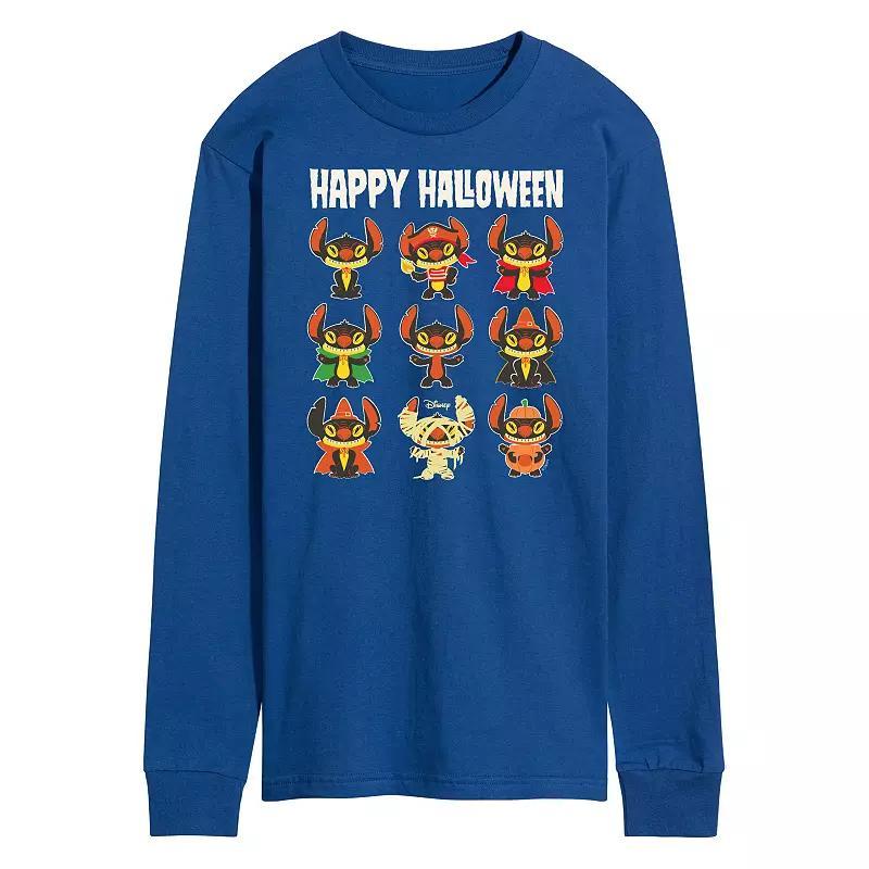 Disneys Lilo & Stitch Mens Happy Halloween Long Sleeve Tee Product Image