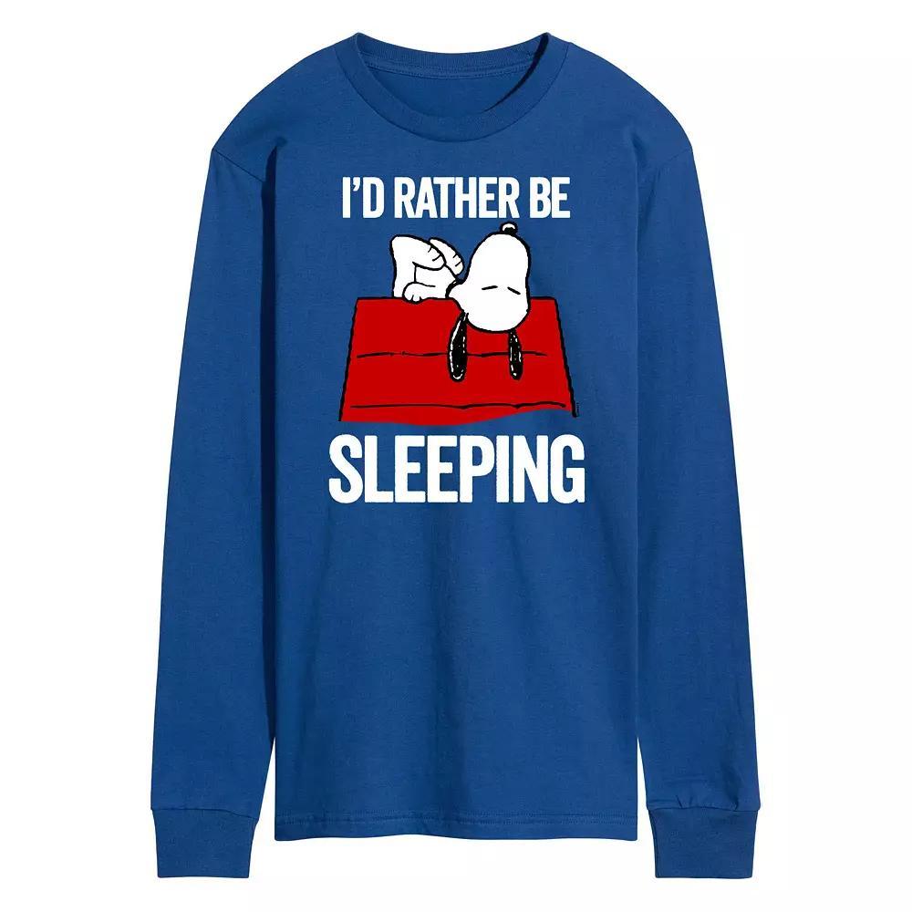 Mens Peanuts Still Sleeping Long Sleeve Graphic Tee Product Image