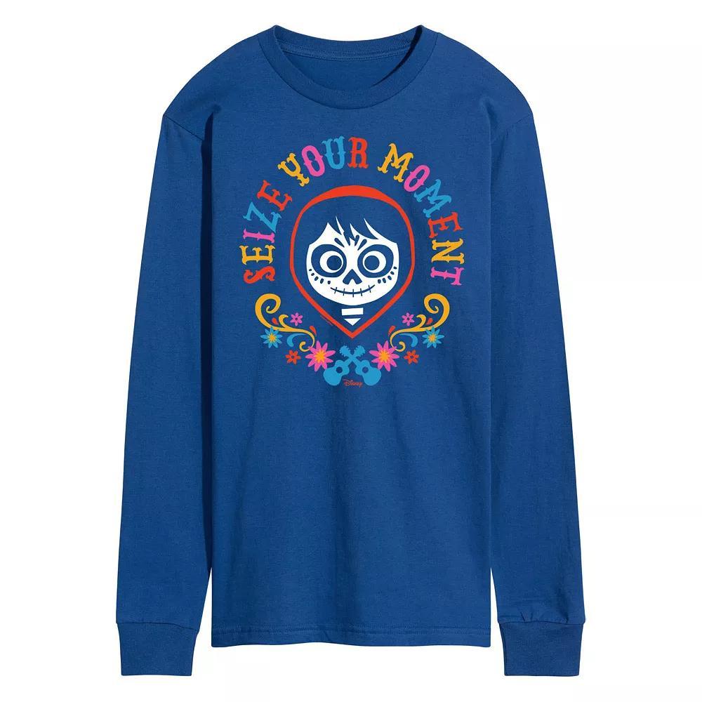 Disney's Mickey Mouse & Friends Men's Ho Ho Ho Long Sleeve Graphic Tee, Size: XXL, Blue Product Image
