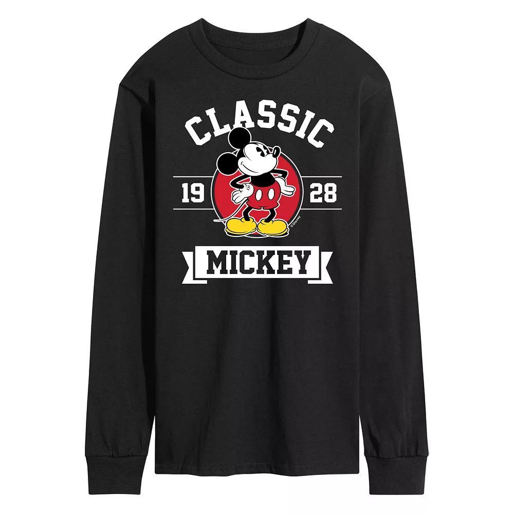 Disney's Mickey Mouse Men's Classic 1928 Long Sleeve Graphic Tee, Size: Large, Blue Product Image