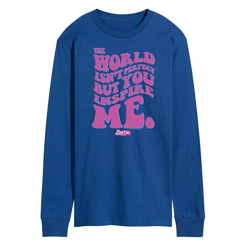 Mens Barbie Theatrical You Inspire Me Long Sleeve Graphic Tee Product Image